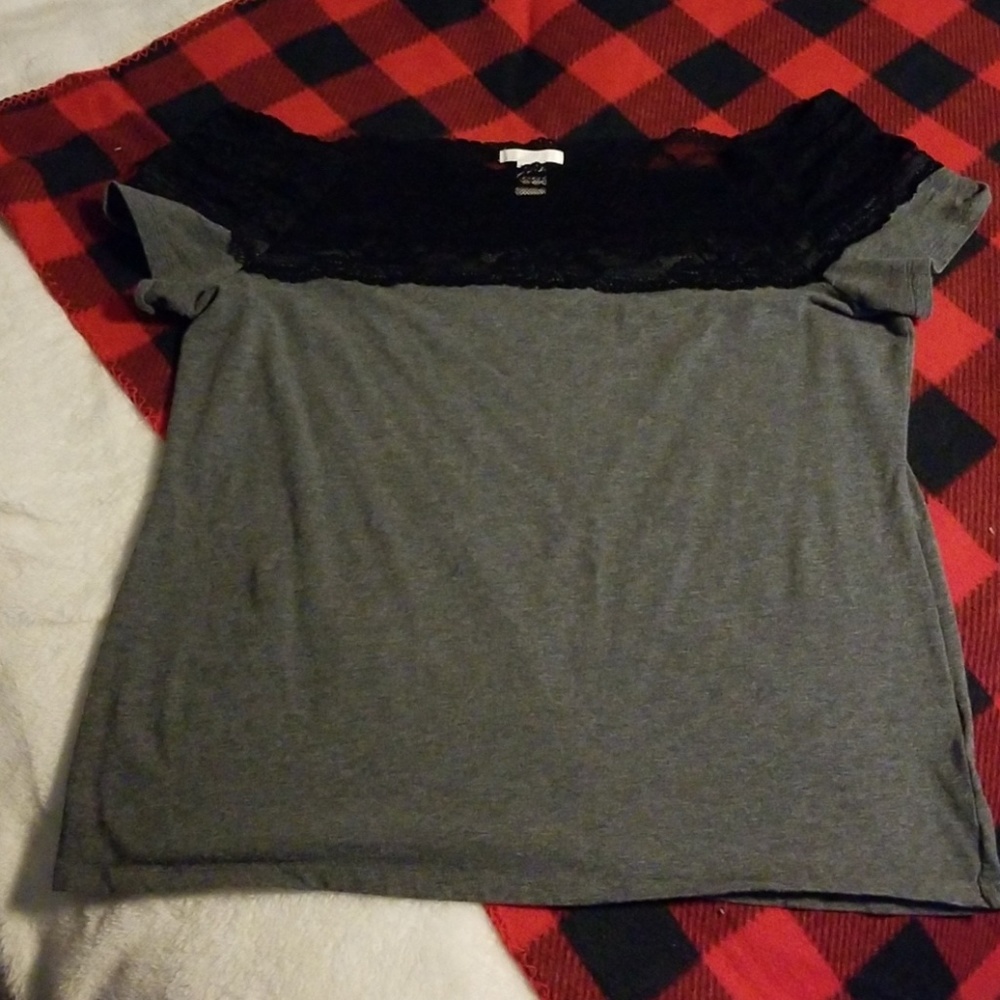 Lace Off the Shoulder Shirt